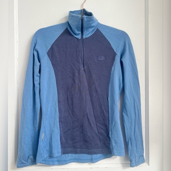 Icebreaker Womens 1/4 Zip Bodyfit 260 Merino Wool Pullover Size WS $135 - Picture 1 of 3